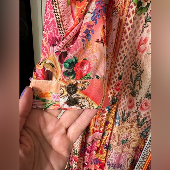 Aratta Floral Multicolor Kimono Goddess Dress - Picture 13 of 16